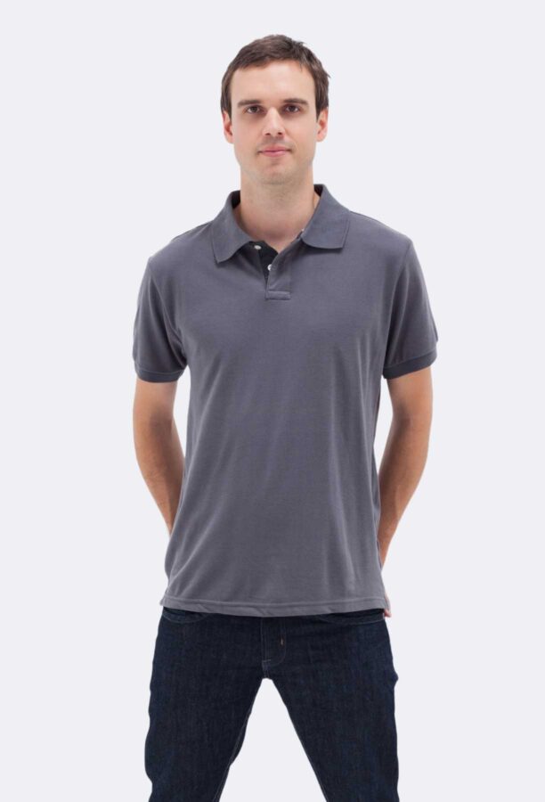 Polo Neck Short Sleeve Pike Men's T-shirt - Image 4